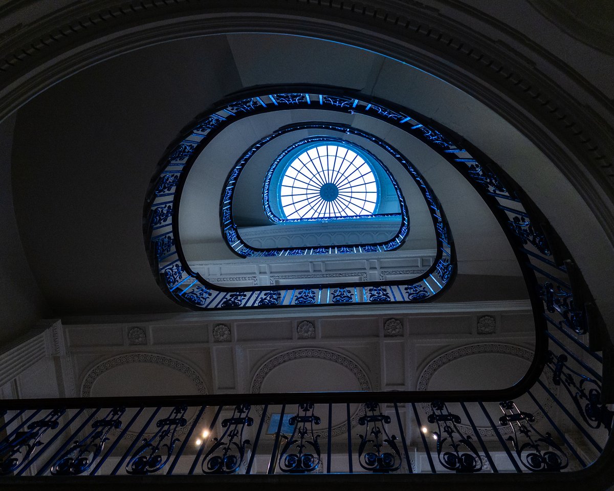 The staircase at The Courtauld Gallery in London