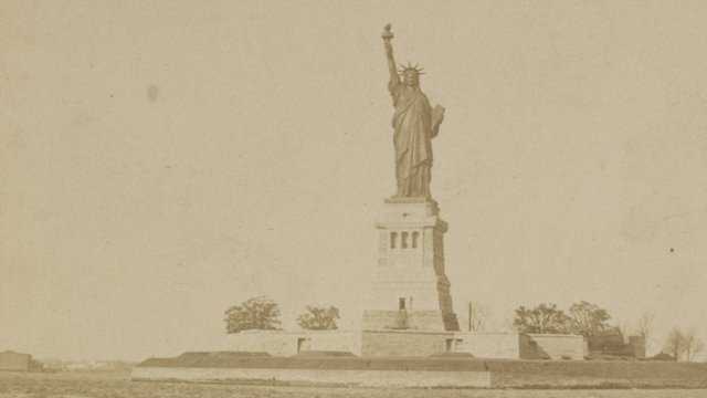 Copper Goddess, Granite Pedestal, Double Vision